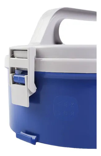 Marmita Termica Alça 1,5l Sem Divisória Microondas Soprano Cor Azul