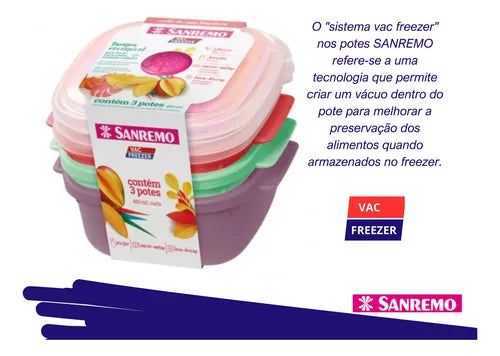 Pote para alimentos hermético Sanremo Marmita Tupperware 480mL