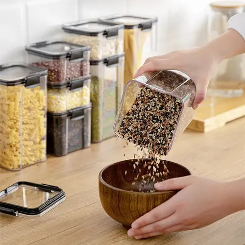 Kit 2 Potes Herméticos Porta Alimentos 460 Ml Tampa E Trava