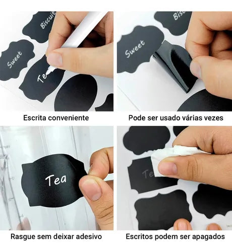 Conjunto 24 Potes Herméticos Croix Empilhavel Tampa E Trava! Cor Transparente
