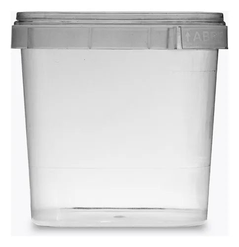 Pote Quadrado P/ Bolo C/ Lacre 220ml - 200 Un