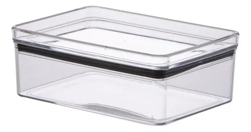Pote Hermetico 770ml Porta Frios Acrilico Lumini Retangular Cor Transparente