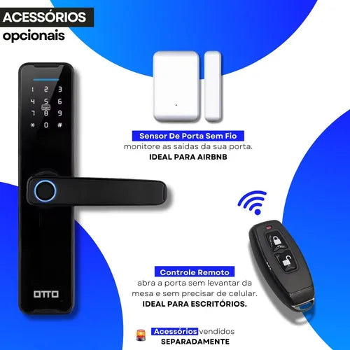 Fechadura Eletronica Otto Tt01 Ttlock Digital Biométrica Airbnb