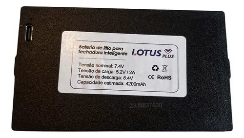 Bateria Para Fechadura Eletronica Digital Facial 2125 Lotus