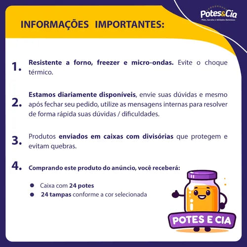 Kit Com 24 Potinhos De Vidro 40ml + Tampa Metálica E Lacres Cor Dourado