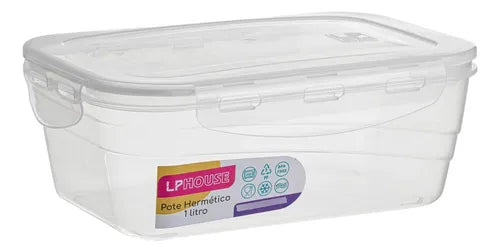 Kit 10 Pote Marmita Fitness Reutilizável 500ml Trava Freezer