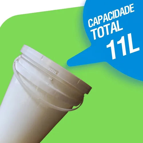 Balde Plástico 10l Material Virgem 2 Pçs