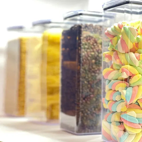 Kit 8 Potes 2,3l + 4 Potes 1,1l P/ Organização Cozinha