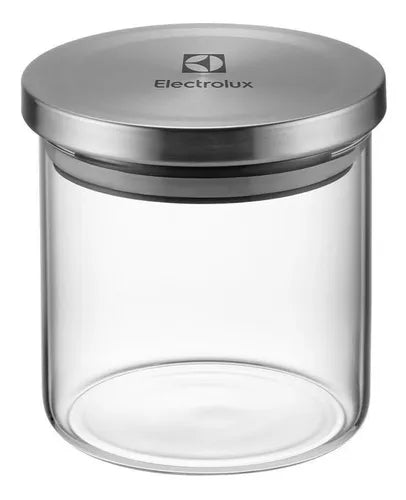 Conjunto 4 Potes Herméticos De Vidro Tampa Inox Electrolux