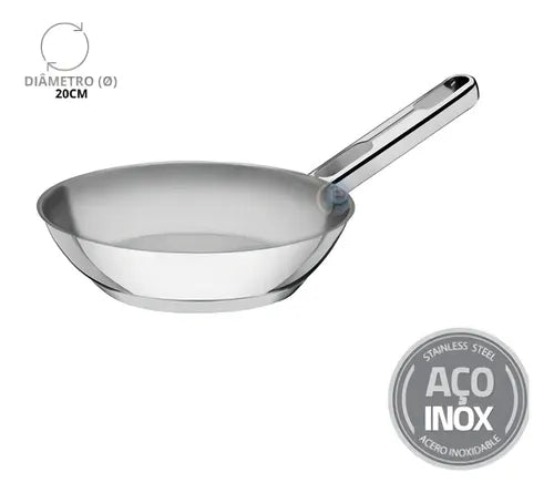 Frigideira Tramontina Linha Allegra Em Inox De 1,3 Litros