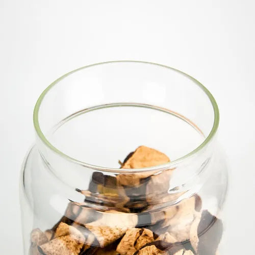 Pote De Vidro Grande 3 Litros Tampa Bambu Biscoito Bolacha
