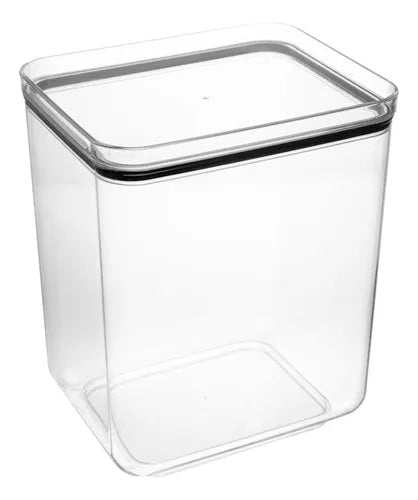 Pote Hermético My Box 5,5 L Poliestireno Tampa Vedação Lyor
