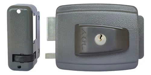 AGL Fechadura Elétrica Inha Abertura Interna 12v Cor Cinza