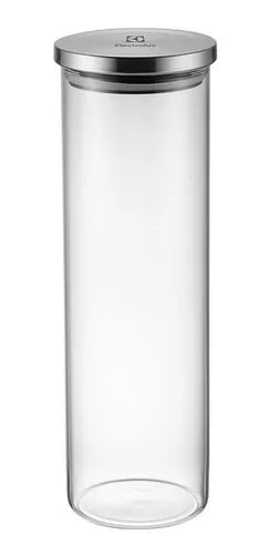 Conjunto 4 Potes Herméticos De Vidro Tampa Inox Electrolux