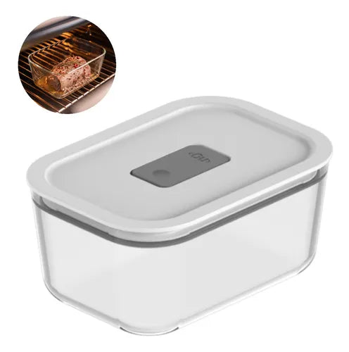 Pote Hermético De Vidro Para Marmita Alimentos Forno 725ml
