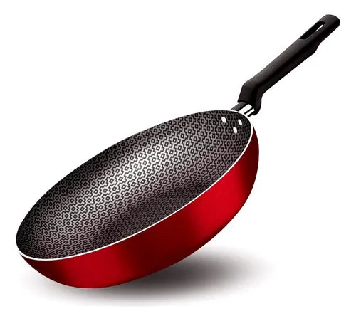 Frigideira Antiaderente Tramontina Funda Cor Vermelho